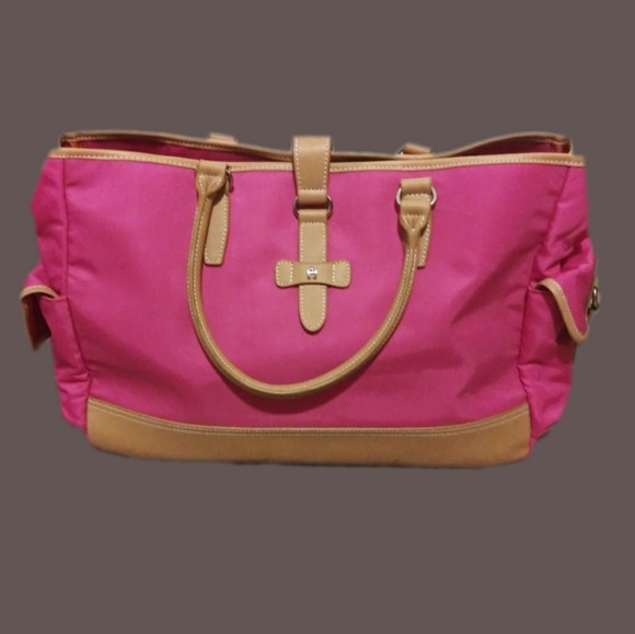 Etienne Aigner Handbags - Etienne Aigner Canvas/Faux Leather Tote